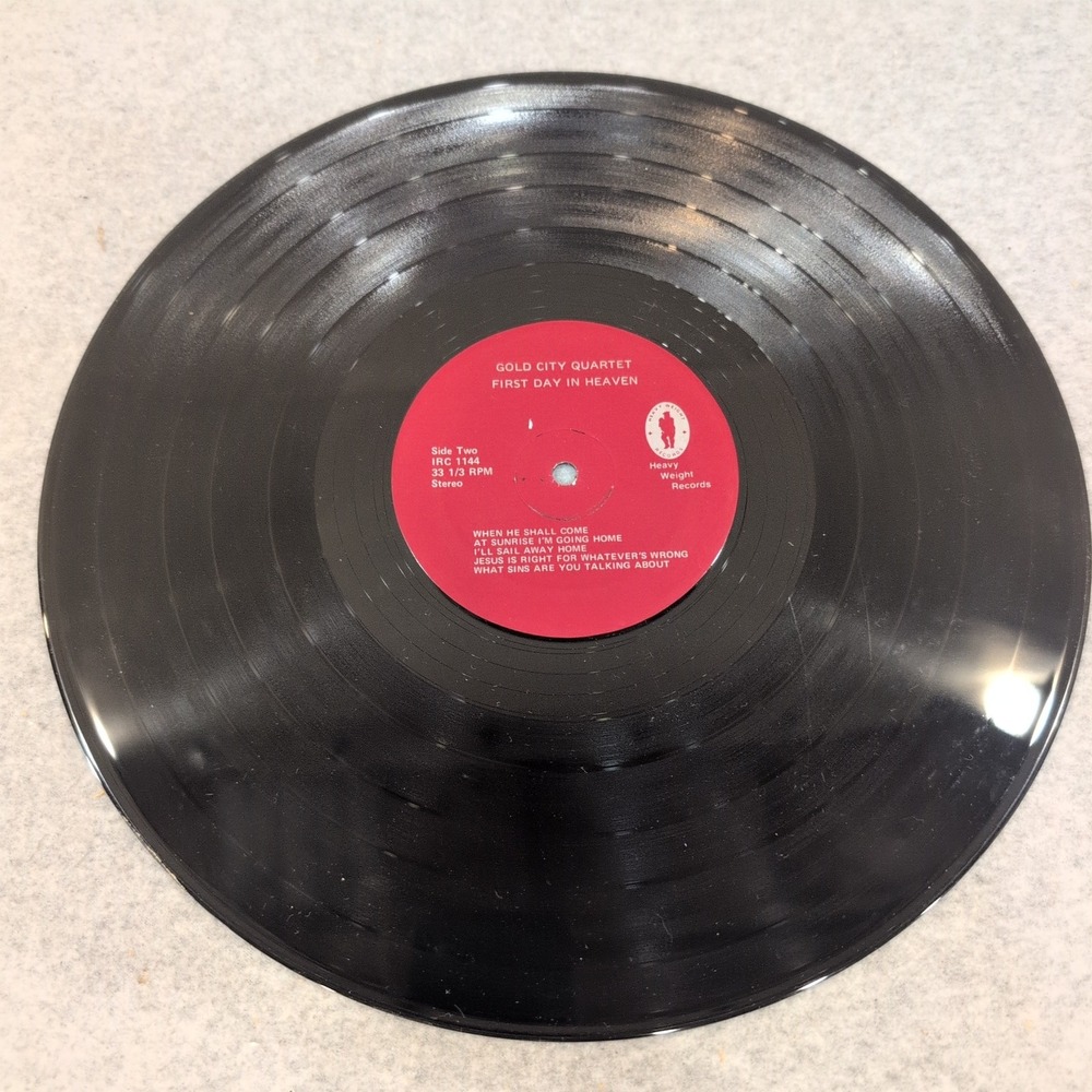 Gold City Quartet First Day In Heaven Vinyl LP Album 1981 IRC 1144 Gospel - Picture 3 of 6
